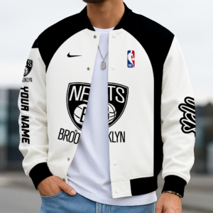 Limited Edition – Customized NBA Brooklyn Nets Baseball Jacket, Varsity Jacket