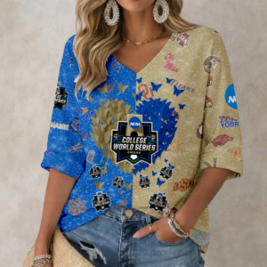 Limited Edition – Customized NCAA All Teams Women’S Heart V-Neck Long Sleeve Shirt
