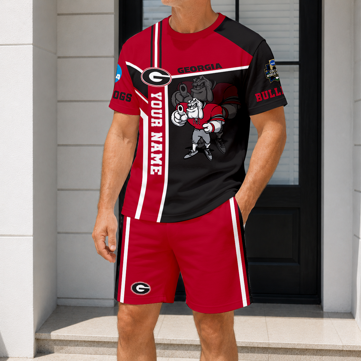 Limited Edition – Customized NCAA Georgia Bulldogs T-Shirt & Short Pants Set