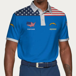 Limited Edition – Customized NFL Los Angeles Chargers Polo Shirt
