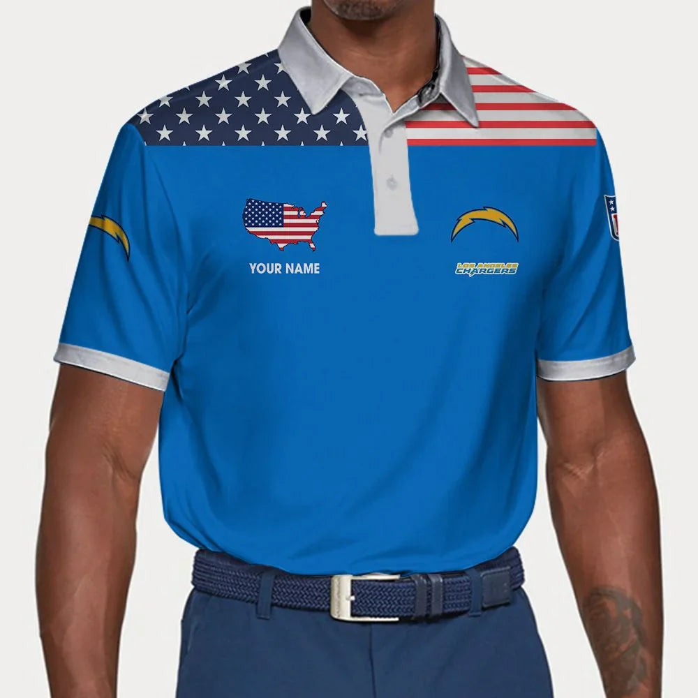 Limited Edition – Customized NFL Los Angeles Chargers Polo Shirt