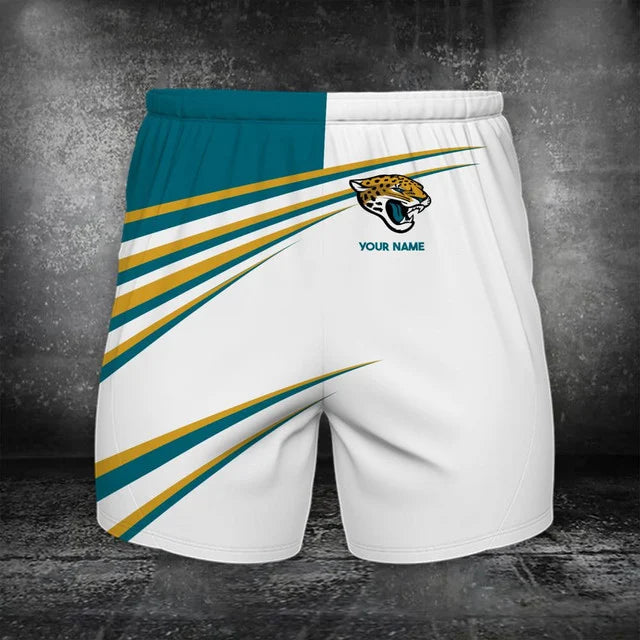 Limited Edition – Customized NFL Jacksonville Jaguars Polo Shirt & Short Pants Set - Image 2