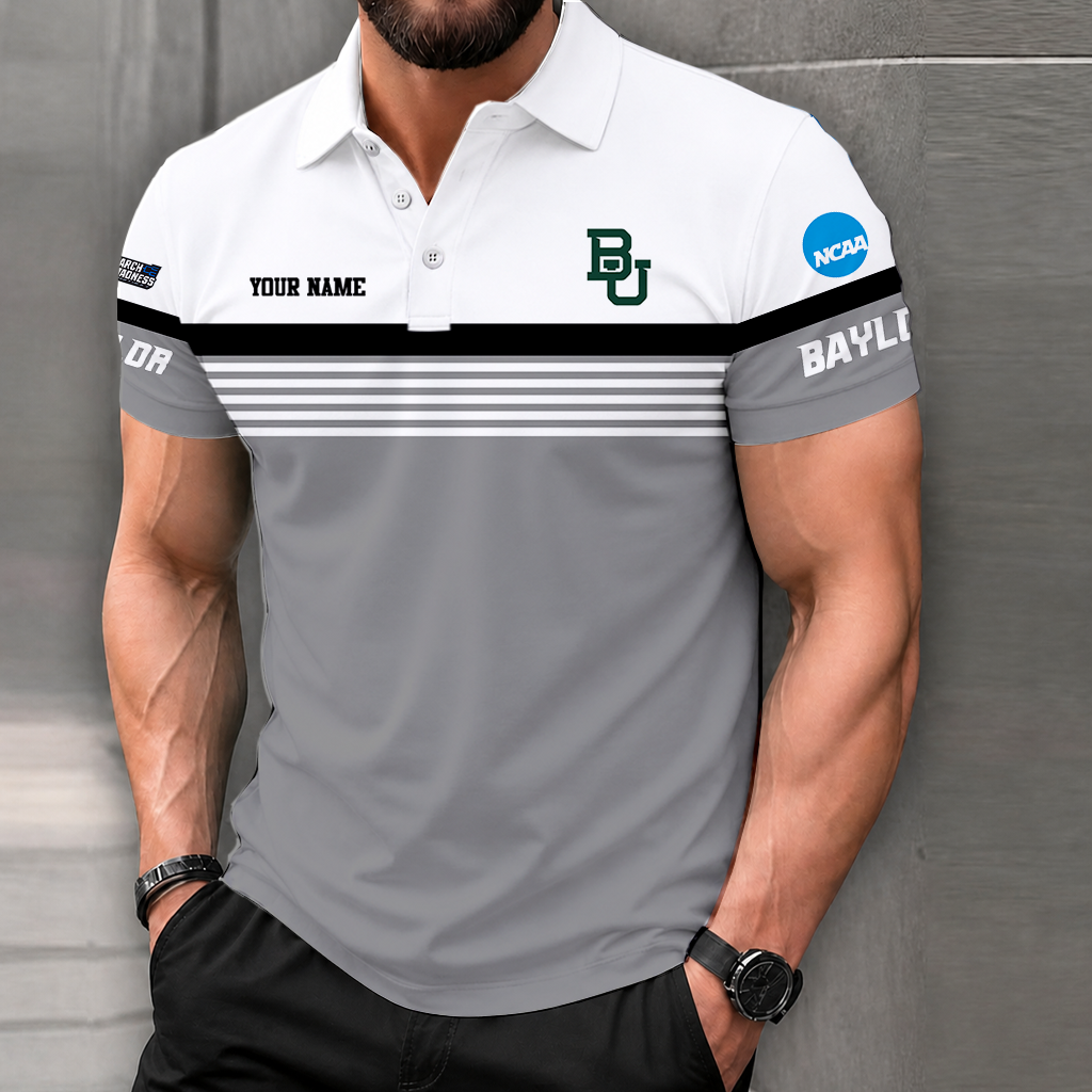 Limited Edition – Customized NCAA Baylor Bears Polo Shirt - Image 3
