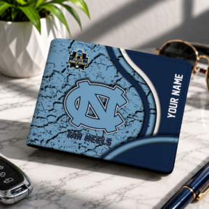 Limited Edition – Customized NCAA North Carolina Tar Heels Leather Wallet