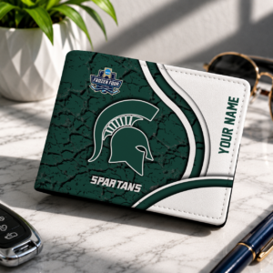 Limited Edition – New Customized NCAA Michigan State Spartans Leather Wallet