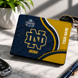 Limited Edition – New Customized NCAA Notre Dame Fighting Irish Leather Wallet