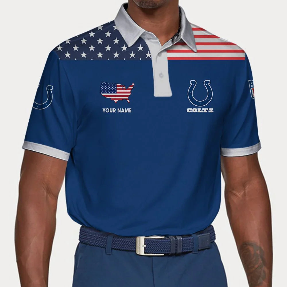 Limited Edition – Customized NFL Indianapolis Colts Polo Shirt