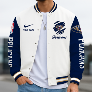 Limited Edition – Customized NBA New Orleans Pelicans Baseball Jacket, Varsity Jacket
