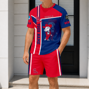 Limited Edition – Customized NCAA Ole Miss Rebels T-Shirt & Short Pants Set
