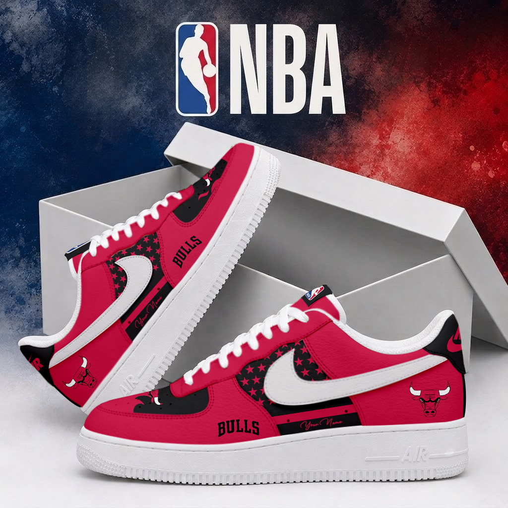 Limited Edition – Customized NBA Chicago Bulls Air Force 1 Shoes