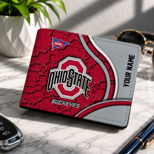 Limited Edition – Customized NCAA Ohio State Buckeyes Leather Wallet