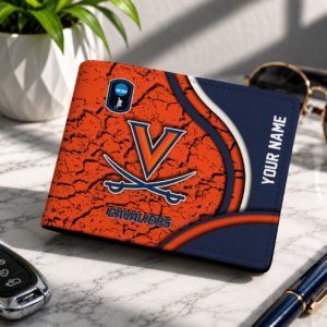 Limited Edition – Customized NCAA Virginia Cavaliers Leather Wallet