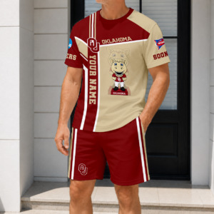 Limited Edition – Customized NCAA Oklahoma Sooners T-Shirt & Short Pants Set