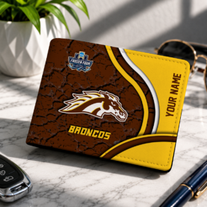 Limited Edition – New Customized NCAA Western Michigan Broncos Leather Wallet