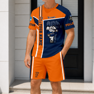 Limited Edition – Customized NCAA Cal State Fullerton Titans T-Shirt & Short Pants Set