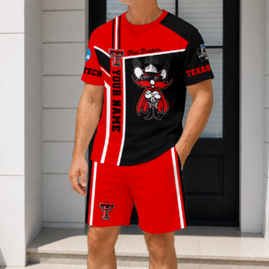 Limited Edition – Customized NCAA Texas Tech Red Raiders T-Shirt & Short Pants Set