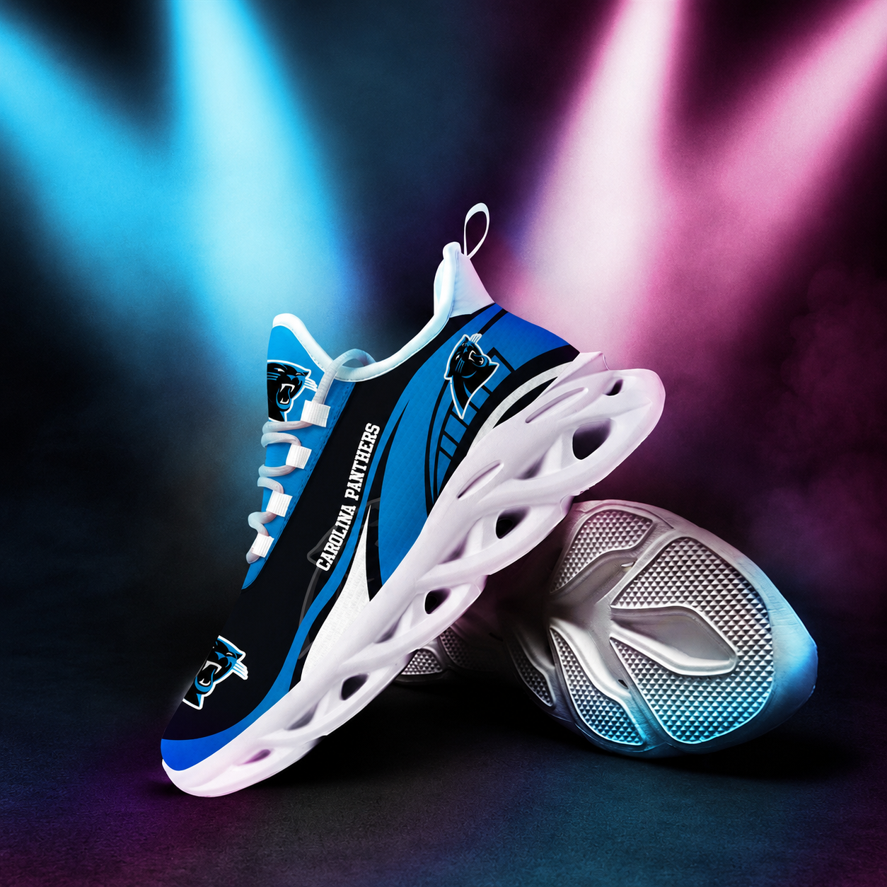 Limited Edition – Customized NFL Carolina Panthers Unisex Max Soul Shoes