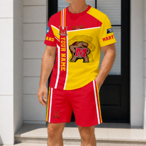 Limited Edition – Customized NCAA Maryland Terrapins T-Shirt & Short Pants Set
