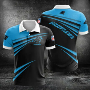 Limited Edition – Customized NFL Carolina Panthers Polo Shirt & Short Pants Set