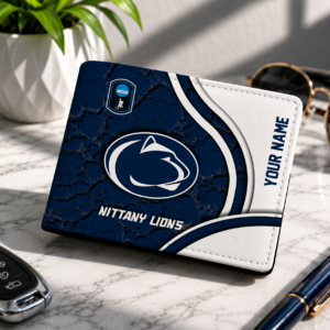 Limited Edition – Customized NCAA Penn State Nittany Lions Leather Wallet