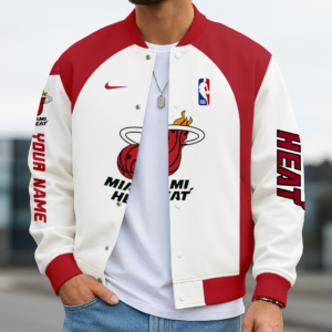 Limited Edition – Customized NBA MiaMiami Heat Baseball Jacket, Varsity Jacket