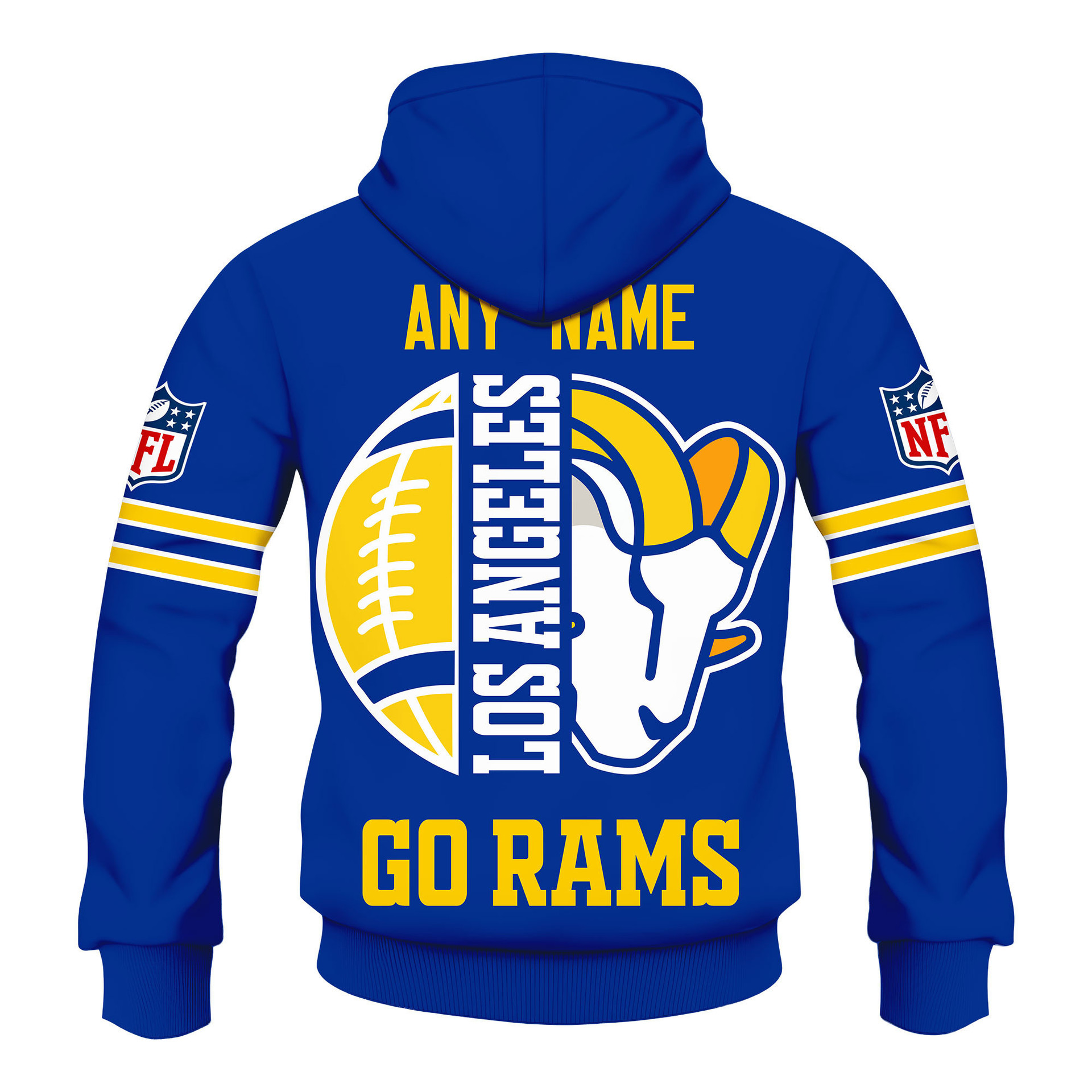 Limited Edition – Customized NFL Los Angeles Rams Hoodie, Zip Hoodie - Image 3