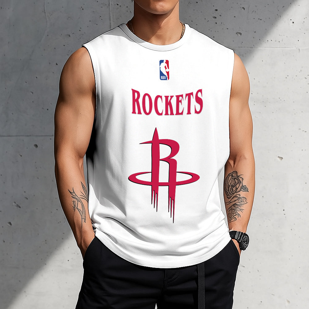 Limited Edition – Customized NBA Houston Rockets Tanktop & Gym Shirt