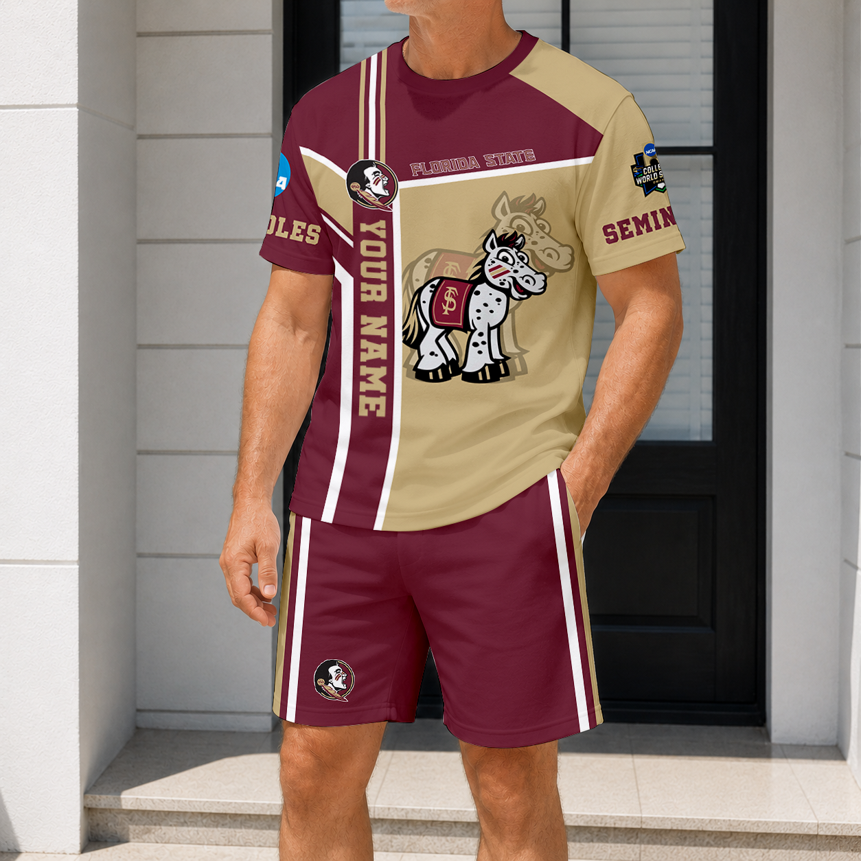 Limited Edition – Customized NCAA Florida State Seminoles T-Shirt & Short Pants Set