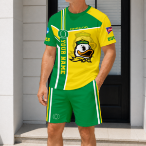 Limited Edition – Customized NCAA Oregon Ducks T-Shirt & Short Pants Set