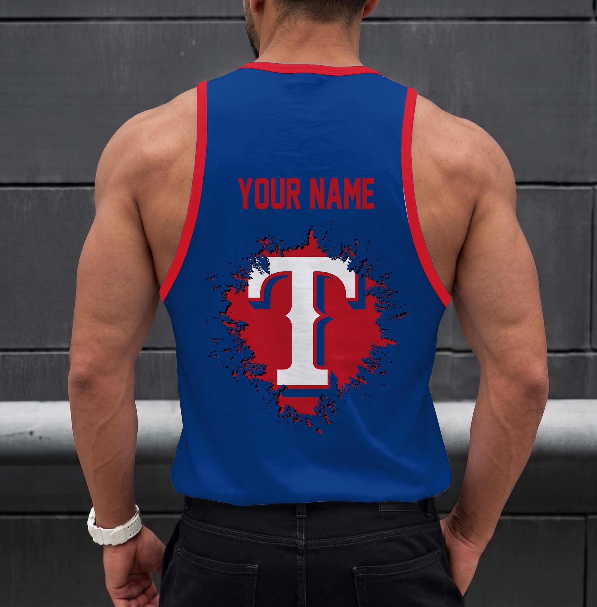 Limited Edition – Customized MLB Texas Rangers Unisex Tank Top - Image 2