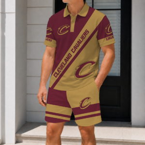 Limited Edition – Customized NBA Cleveland Cavaliers Polo Shirt & Short Pants Set