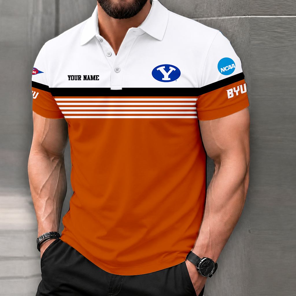 Limited Edition – Customized NCAA Byu Cougars Polo Shirt - Image 4