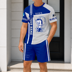 Limited Edition – Customized NCAA Duke Blue Devils T-Shirt & Short Pants Set