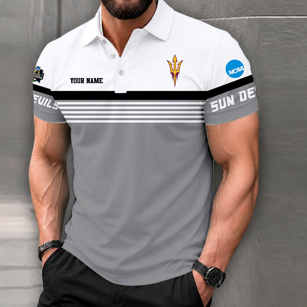 Limited Edition – Customized NCAA Arizona State Sun Devils Polo Shirt - Image 4
