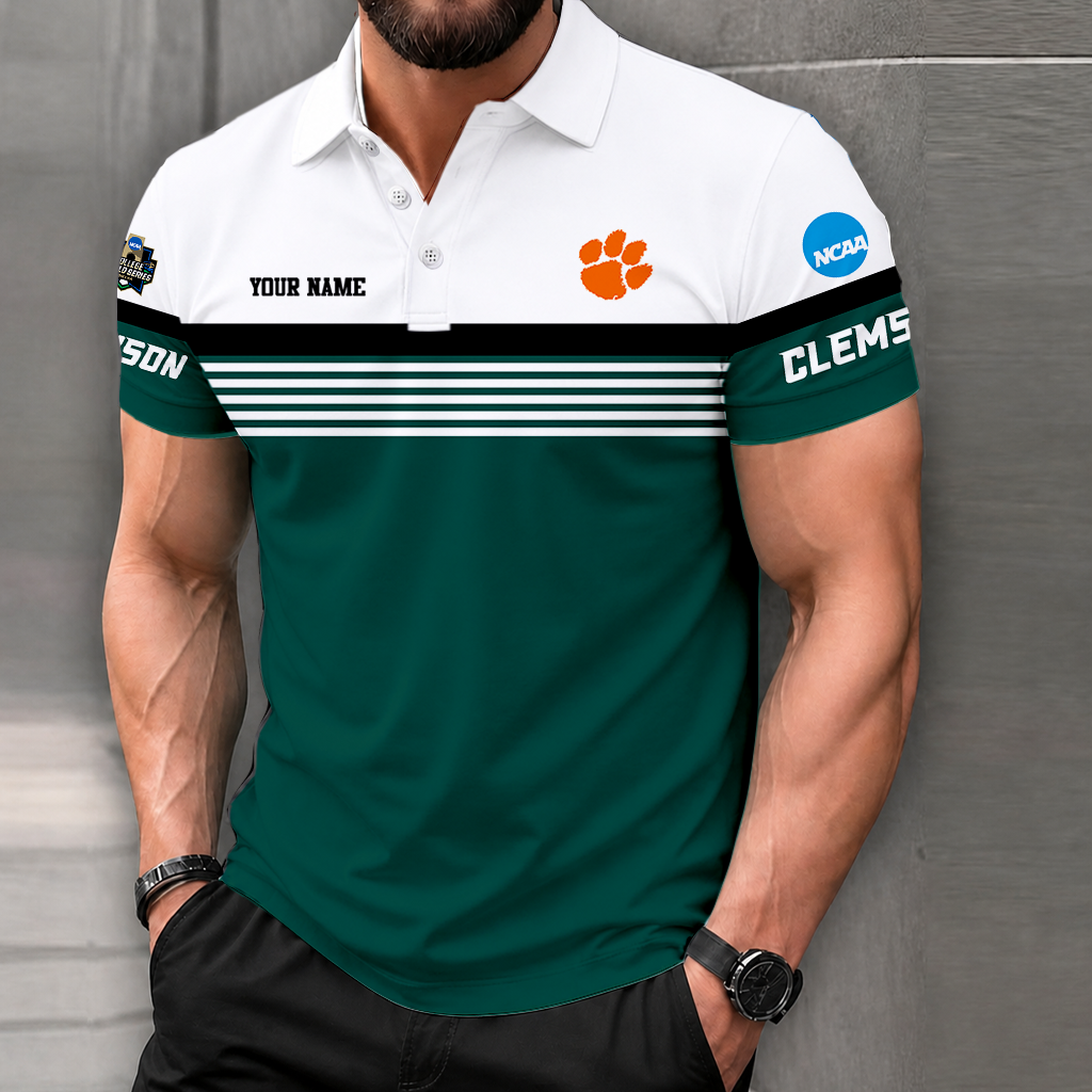 Limited Edition – Customized NCAA Clemson Tigers Polo Shirt - Image 4