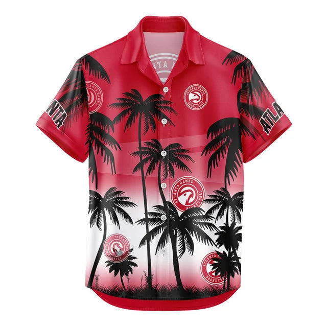 Limited Edition – Customized NBA Atlanta Hawks Unisex Hawaiian Shirt & Shorts Set - Image 3