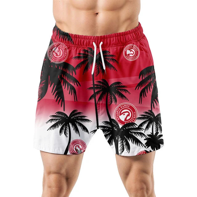 Limited Edition – Customized NBA Atlanta Hawks Unisex Hawaiian Shirt & Shorts Set - Image 5