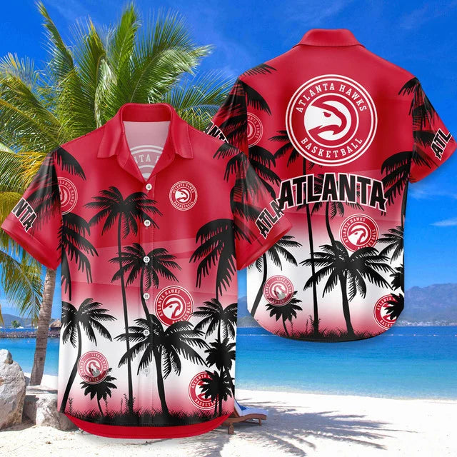 Limited Edition – Customized NBA Atlanta Hawks Unisex Hawaiian Shirt & Shorts Set