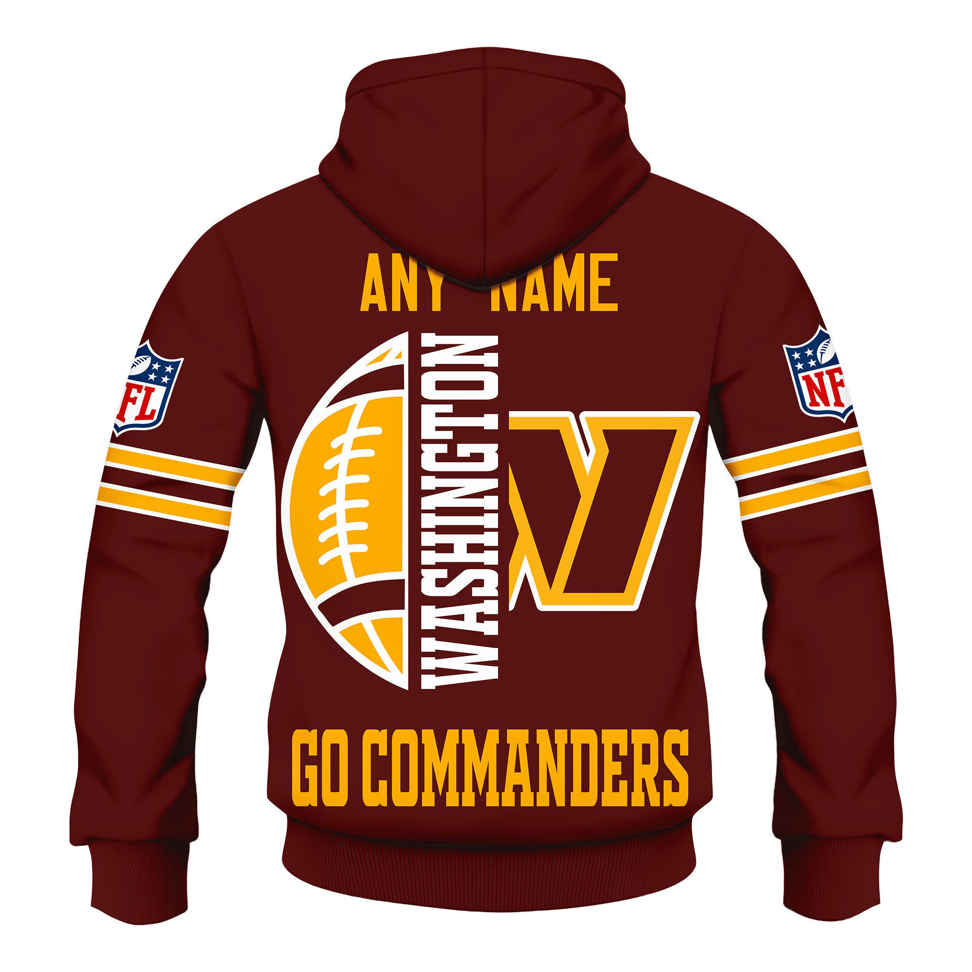 Limited Edition – Customized NFL Washington Commanders Hoodie, Zip Hoodie - Image 3