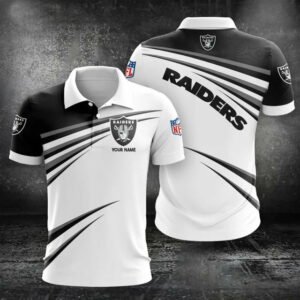 Limited Edition – Customized NFL Las Vegas Raiders Polo Shirt & Short Pants Set