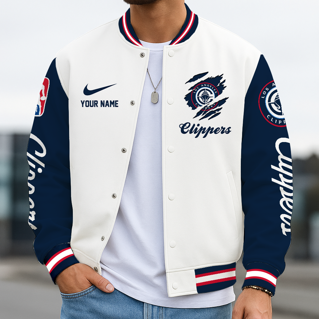 Limited Edition – Customized NBA Los Angeles Clippers Baseball Jacket, Varsity Jacket