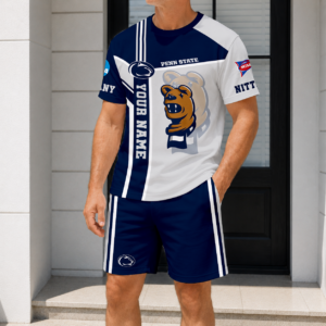 Limited Edition – Customized NCAA Penn State Nittany Lions T-Shirt & Short Pants Set