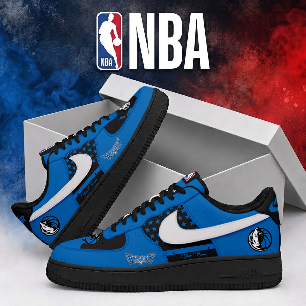 Limited Edition – Customized NBA Dallas Mavericks Air Force 1 Shoes - Image 2