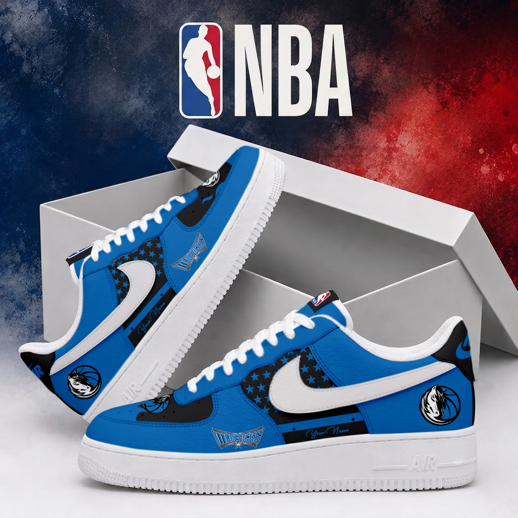 Limited Edition – Customized NBA Dallas Mavericks Air Force 1 Shoes