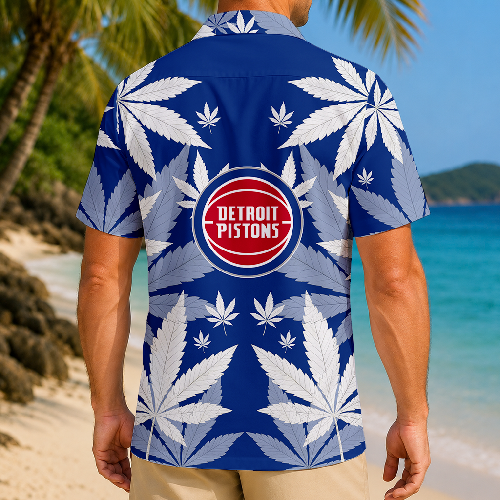 Limited Edition – Customized NBA Detroit Pistons Unisex Hawaiian Shirt - Image 2