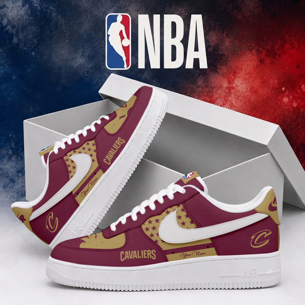 Limited Edition – Customized NBA Cleveland Cavaliers Air Force 1 Shoes