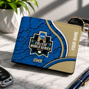 Limited Edition – Customized NCAA College World Series Leather Wallet