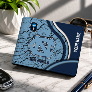 Limited Edition – Customized NCAA North Carolina Tar Heels Leather Wallet