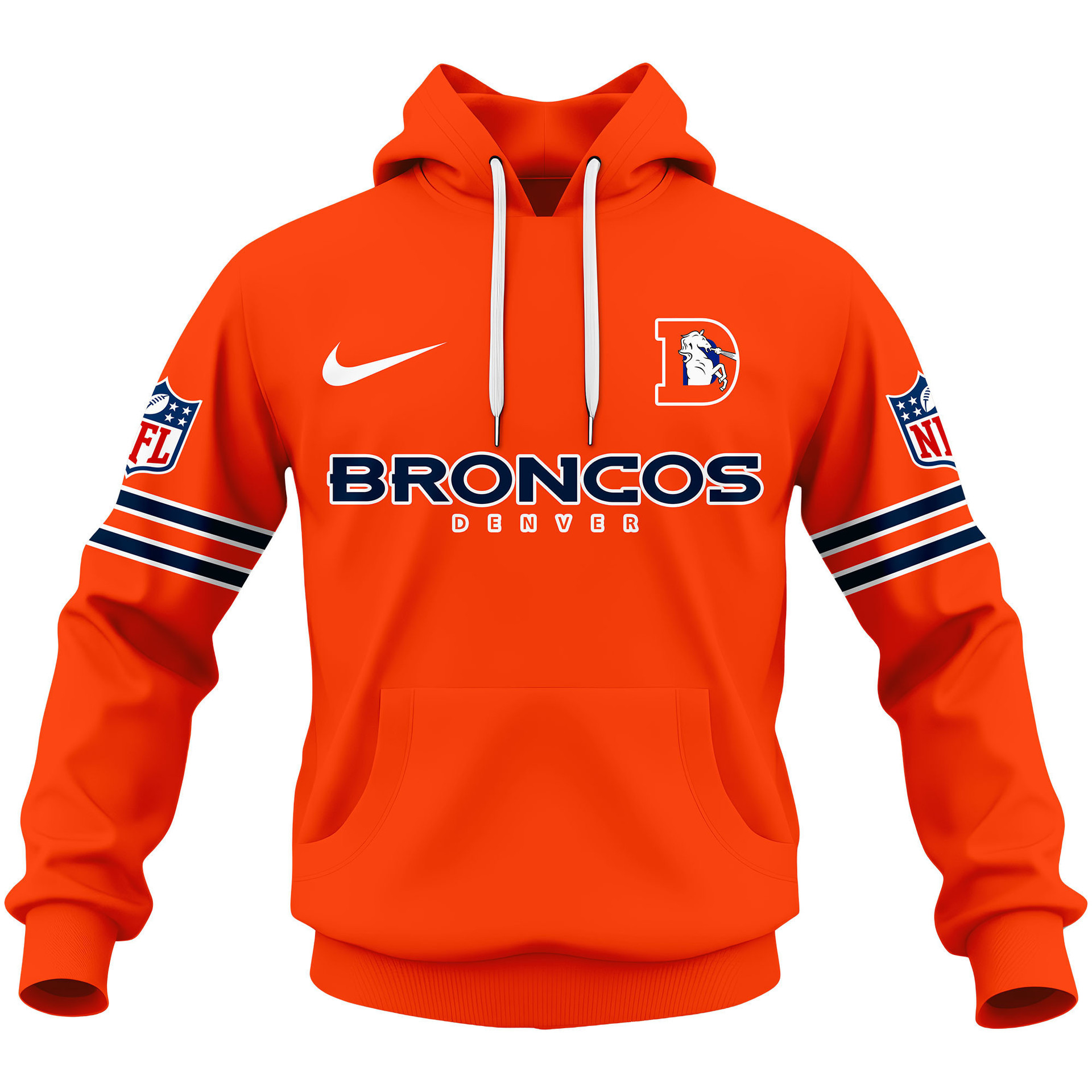 Limited Edition – Customized NFL Denver Broncos Hoodie, Zip Hoodie - Image 2
