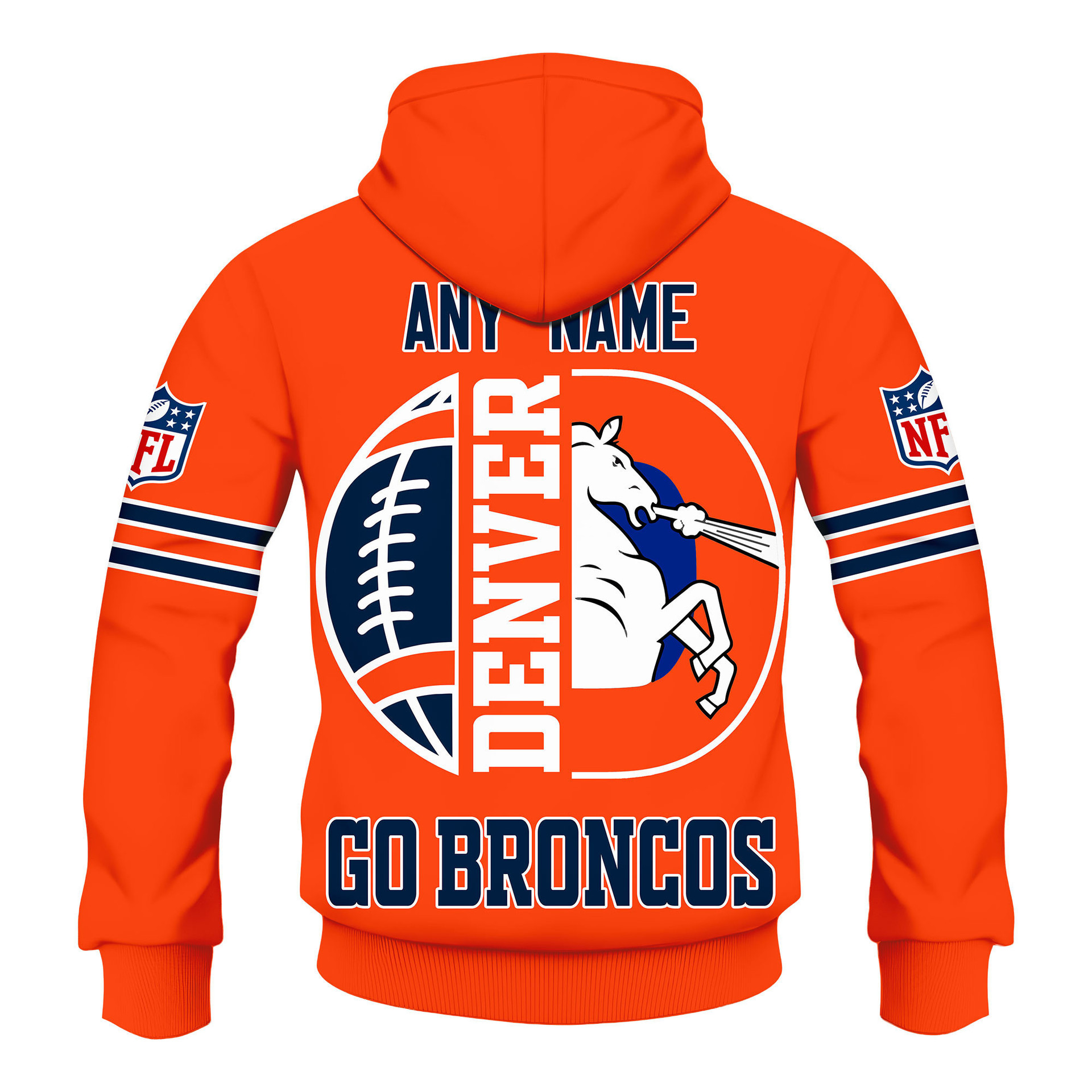 Limited Edition – Customized NFL Denver Broncos Hoodie, Zip Hoodie - Image 3